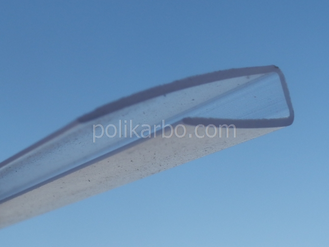 пластиковый торцевой профиль для поликарбоната