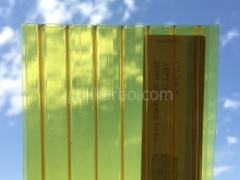желтый сотовый поликарбонат толщиной 10 мм в Севастополе
