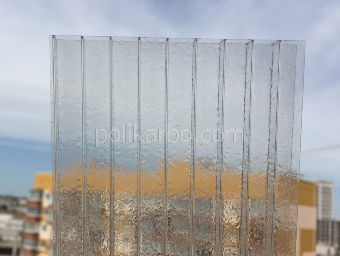 прозрачный сотовый поликарбонат колотый лед Севастополь