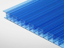 синий сотовый поликарбонат 16 мм
